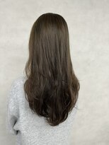 アース 新越谷店(HAIR&MAKE EARTH)&nbsp;ブリーチなしダブルカラー×オリーブグレージュ