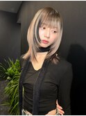 セクションカラー/ルーツカラー/ブリーチデザインカラー/ウルフ