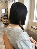 カノエ 福岡香椎店(canoe)&nbsp;切りっぱなしボブ ショート ストレート 髪質改善トリートメント