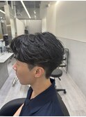 フェザーパーマニュアンスパーマ毛流れ名古屋栄