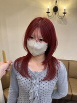 コラゾン イオンモール長久手店(Corazon)&nbsp;ハッシュカット×チェリーレッド
