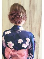 【AnFye for prco】綺麗め浴衣ヘア×着付け