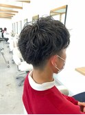 マッシュショートパーマ×刈り上げ