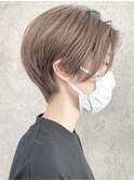 大人ショート/メルティカラー/イルミナカラー/前髪なし[調布]