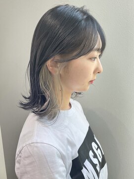 ジアン バイ ミルボン NU茶屋町+(GIEN by milbon) お洒落☆コントラストインナーカラー@gien_miduki