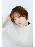 大人可愛いショートボブ/インナーカラー/ミニボブ/ショート