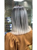 #黒髪#ボブルフ#ネビージュ#小顔#ワンレン