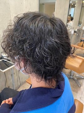 ヘアーアンドメイク ファット(Hair&Make PHAT) メンズマッシュウルフパーマ10代20代30代