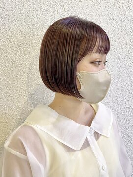 クオート(quoit) 【クオート依田】ピンクカラー☆ミニボブ( 堀江/四ツ橋 )