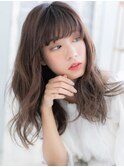 抜け感小顔くせ毛風ニュアンスバレイヤージュc5越谷20代30代40代