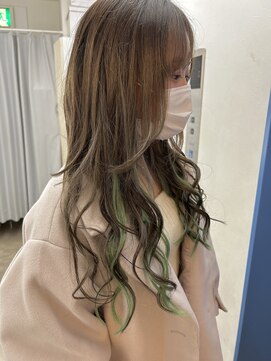 ヘアーグランデシーク(Hair Grande Seeek) グリーンインナーエクステ