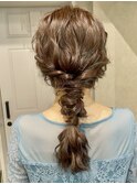 【立川cres奈佳子】ヘアアレンジ ふわふわ編み下ろし