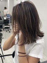 ジルブラン(JIL BLAN)&nbsp;ハイライトバレイヤージュダブルカラー20代30代40代グレージュ