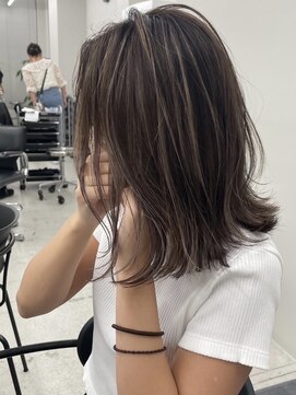 ジルブラン(JIL BLAN) ハイライトバレイヤージュダブルカラー20代30代40代グレージュ