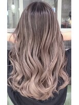 ヘアーメイク アディクト(HAIR MAKE addict)&nbsp;バレイヤージュ/ピンクベージュ/20代/30代☆