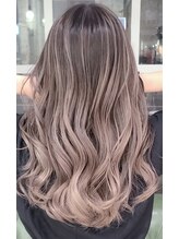 ヘアーメイク アディクト(HAIR MAKE addict) バレイヤージュ/ピンクベージュ/20代/30代☆