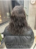 ロングウェーブパーマ　くるくる　スパイラル