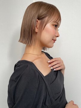 アンバー 池袋(amber) 髪質改善/ミルクティーベージュ/ウェットヘア[池袋］