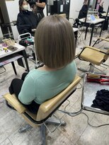 アジールヘア 所沢プロペ通り店(agir hair)&nbsp;シアーミルクティー夏デザインカラーレイヤーカットブリーチ所沢