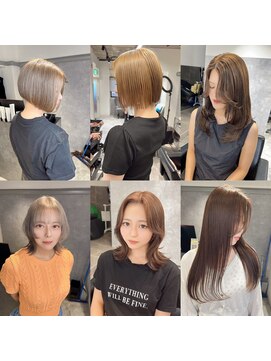 ジゼル 梅田(GiseL) ブリーチあり、なし、ブラウン、ベージュカラー