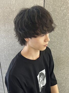 ニアウ 太田店(Niau) メンズナチュラルマッシュウルフシャドウパーマ質感重視