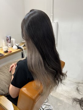 ネイロ 錦糸町(NeiRo) 魅力倍増カールセミディシアーカラーダークアッシュショートヘア