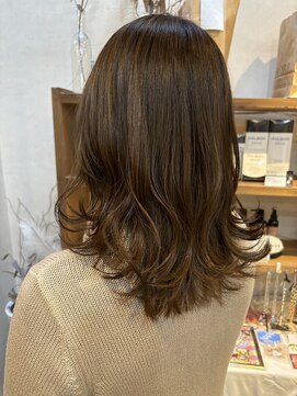 ココカラヘアー ニコ(cococara hair nico) レイヤー/顔まわりカット/ウルフカット/グレージュ/髪質改善