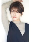 オール世代似合わせ小顔ショート/シースルーバング/サイドバング