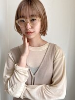 アスティブランシュ(Asti blanche)&nbsp;ミルクティーベージュ_ブリーチ1回_顔まわりレイヤー_