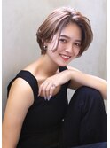 【marfe】大人ショート＿耳かけボブ＿前髪なしショート