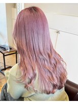 ルッツ(Lutz. hair design) 4/9【髪質改善ブリーチ＋ワンカラー】ピンク【千代田彩夏】