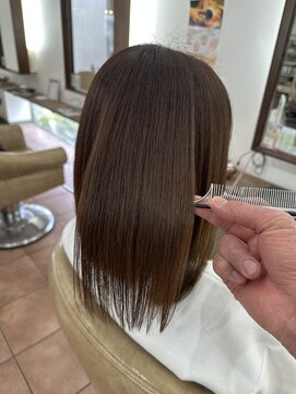 オブジェ ナチュレ(OBJE’T nature) ツヤ感!安定の髪質改善ブラウンカラー