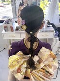 ロングヘアアレンジ/あみおろし