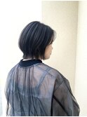 大人ナチュラル！グレーカラー×伸ばしかけショート