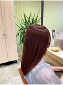 艶髪レッドブラウン