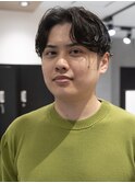 MEN’S HAIRブルーブラックシャドウパーマ