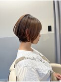 ◇大人可愛い20代30代40代50代前下がりショートボブ丸みショート