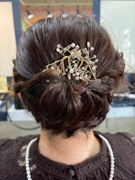 ヘッドショップパワープラス 結婚式のお呼ばれヘアセット