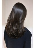 冬の小顔ロングレイヤーカット顔周りレイヤー