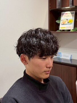 ケースタイル ヘアスタジオ 神保町店(K STYLE HAIR STUDIO) シャドウパーマ/メンズパーマ/束感ショート/ツーブロック/理容室