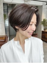 レリーノーブル 西宮北口(RelyNoble)&nbsp;ショート×落ち着きダークグレージュで上品に[西宮北口]