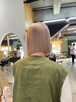 チャプター 問屋町(chapter)&nbsp;髪質改善トリートメントパツっとボブミルクティベージュ韓国ヘア