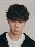 原宿ルーズパーママッシュ波巻きシャドウメンズパーマ眉毛