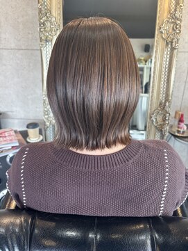 ノイズヘアー(NOISEHAIR) ぷつっとBOB×ブラウンベージュ