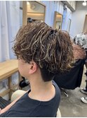 サーフカール縦落ちシャドウパーマダウンパーマフェザーパーマ