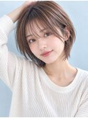 レイヤーボブ髪型20代30代40代前髪あり前髪なし面長丸顔南越谷