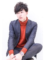 フジヤマ バーバー ショップ(FUJIYAMA BARBER SHOP)&nbsp;ソフトツーブロック フェザーマッシュくせ毛風パーマf