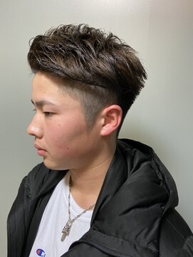 ナンバー(number+) [清潔感メンズナチュラル]メンズベリーショート刈り上げブラック