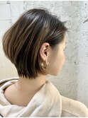 耳かけショート/立体感ハイライト　　担当　夕島