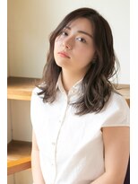 ヌーン ヘアメイク プラス ハッピータイムズ(NOON hair make+happy times) 耳かけ☆透明感イルミナアッシュベージュ 中野ヌーンstyle137